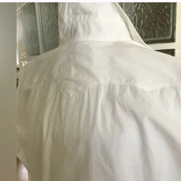 Vintage LRL White Western Shirt - Picture 6 of 7